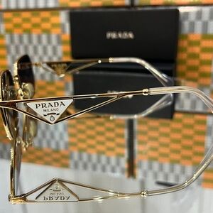 Prada Gold Frame Sunglasses